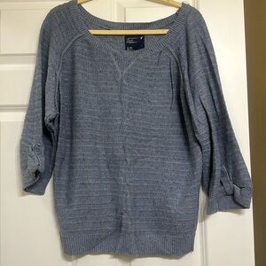 American Eagle XL light blue lightweight knit sweater